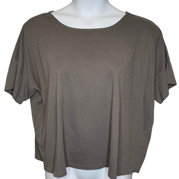 Eileen Fisher Tops - EILEEN FISHER Womens‎ Organic Cotton Cropped Boxy Top Sz 1X Lagenlook Flowy